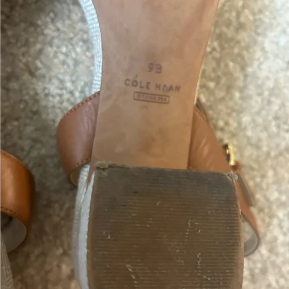 Cole Haan Women's Sandals in Cream and Tan - Picture 10 of 12